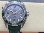 VS Factory Omega Seamaster Planet Ocean 600M 43.5mm Grey Dial Green Ceramic Bezel Green Rubber Strap (215.32.44.21.06.001) 1:1 Super Clone – DD8900 Movement - Image 2