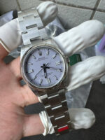 VS Factory Rolex Oyster Perpetual 36mm Lavender / Lilac Dial Smooth Bezel Oyster Bracelet (126000 Custom) 1:1 Super Clone – DD3230 Movement - Image 7