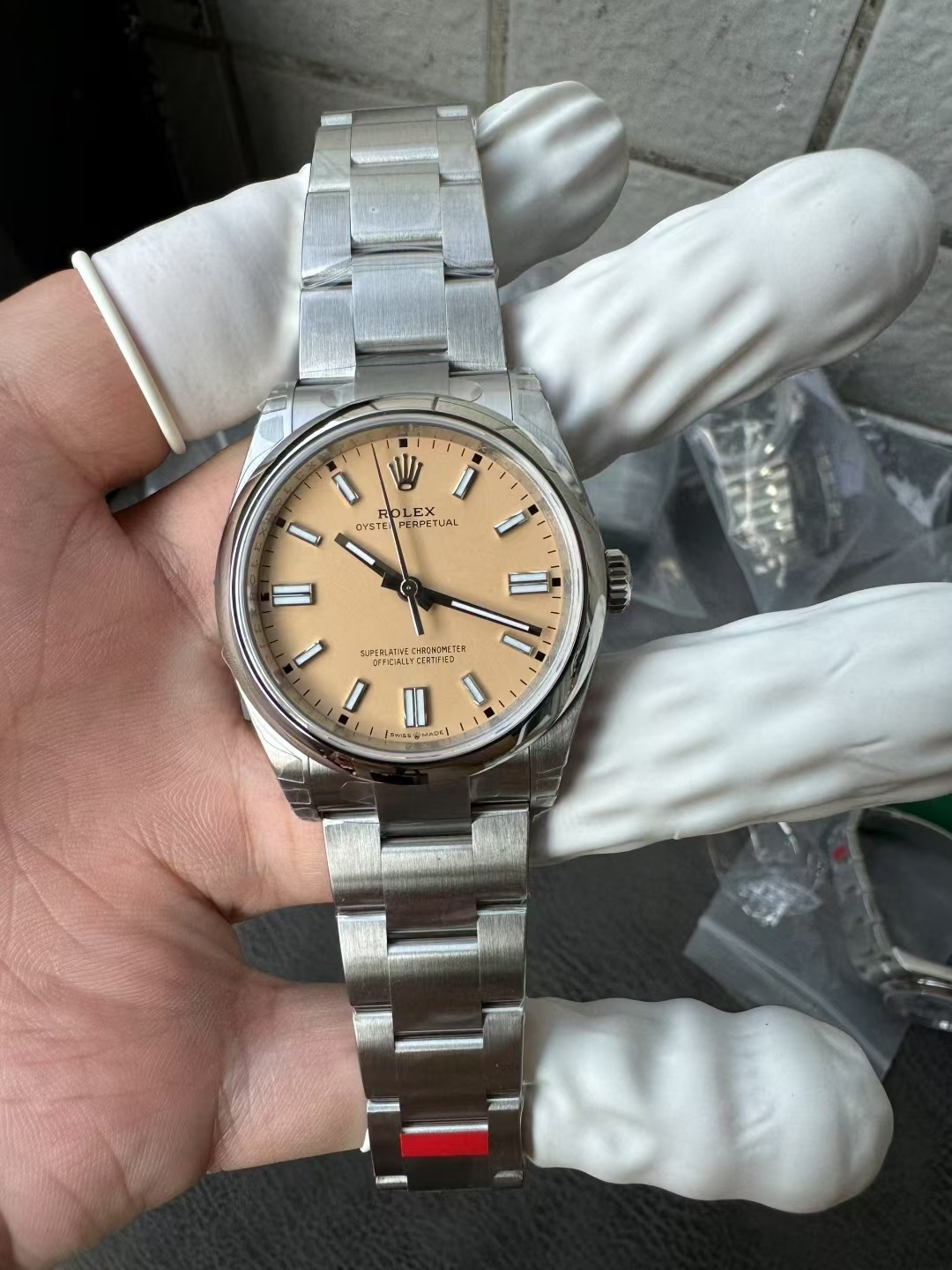 cmp_i1755347890754_8307_0_2-1.jpg VS Factory Rolex Oyster Perpetual 36mm Candy Pink Lacquer Dial Smooth Bezel Oyster Bracelet (126000) 1:1 Super Clone – DD3230 Movement - Image 1