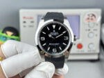 VS Factory Rolex Explorer 39mm Black “3-6-9” Dial Smooth Bezel Oysterflex Strap (214270 Custom) 1:1 Super Clone – DD3230 Movement - Image 2