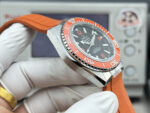 VS Factory Omega Seamaster Planet Ocean 600M 43.5mm Black Dial Orange Ceramic Bezel Orange Rubber Strap (215.32.44.21.01.001) 1:1 Super Clone – DD8900 Movement - Image 8