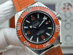 VS Factory Omega Seamaster Planet Ocean 600M 43.5mm Black Dial Orange Ceramic Bezel Orange Rubber Strap (215.32.44.21.01.001) 1:1 Super Clone – DD8900 Movement - Image 6