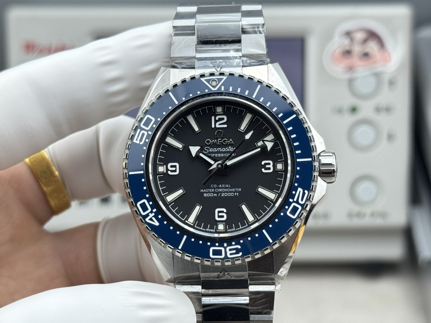 cmp_i1771962112101_4877_0_0-1 VS Factory OMEGA Seamaster Planet Ocean 600M 42mm Blue Bezel Black Dial (217.30.42.21.01.002) 1:1 Super Clone – DD8912 Movement - Image 1
