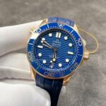 VS Factory Omega Seamaster Diver 300M 42mm 18K Sedna Gold Blue Wave Dial Blue Ceramic Bezel (210.62.42.20.03.001) 1:1 Super Clone – DD8800 Movement - Image 5