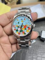 VS Factory Rolex Oyster Perpetual 36mm “Celebration Bubble” Motif Dial Smooth Bezel Oyster Bracelet (126000) 1:1 Super Clone – DD3230 Movement - Image 5