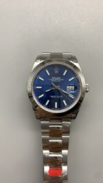 VS Factory Rolex Datejust 41mm Blue Sunburst Dial Smooth Bezel Oyster Bracelet (126300) 1:1 Super Clone – DD3235 Movement - Image 2