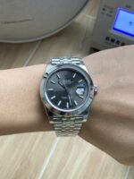 VS Factory Rolex Datejust 41mm Sunburst Slate Dial Smooth Bezel Jubilee Bracelet (126300) 1:1 Super Clone – DD3235 Movement - Image 5