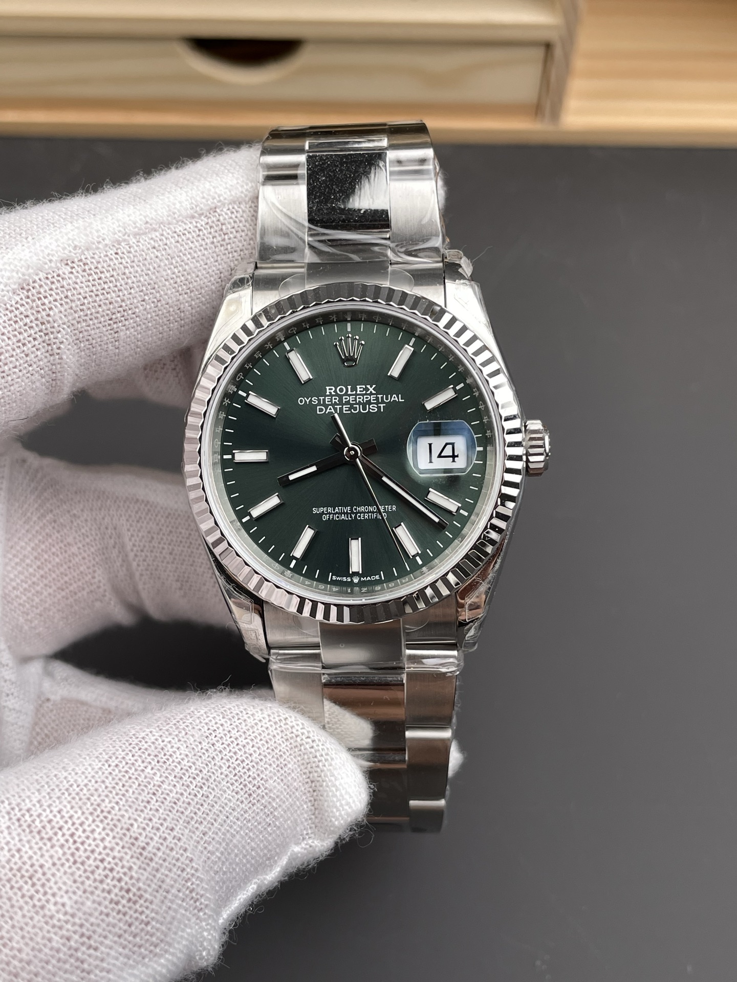i1751306837050_520_0_0-1.jpg VS Factory Rolex Datejust 36mm Sunburst Green Dial Jubilee Bracelet (126234) 1:1 Super Clone – DD3235 Movement - Image 1