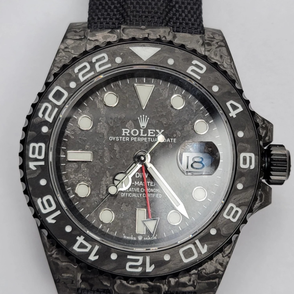 VS Factory Rolex GMT-Master II “DiW Carbon Stealth” Forged Carbon Fiber (Custom Edition) 1:1 Super Clone – DD3285 Movement