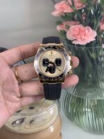 VS Factory Rolex Cosmograph Daytona Yellow Gold “Shawn Yue” Champagne Dial (126518LN) 1:1 Super Clone – DD4131 Movement - Image 4