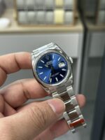 VS Factory Rolex Datejust 36mm Sunburst Blue Dial Smooth Bezel Oyster Bracelet (126200) 1:1 Super Clone – DD3235 Movement - Image 3