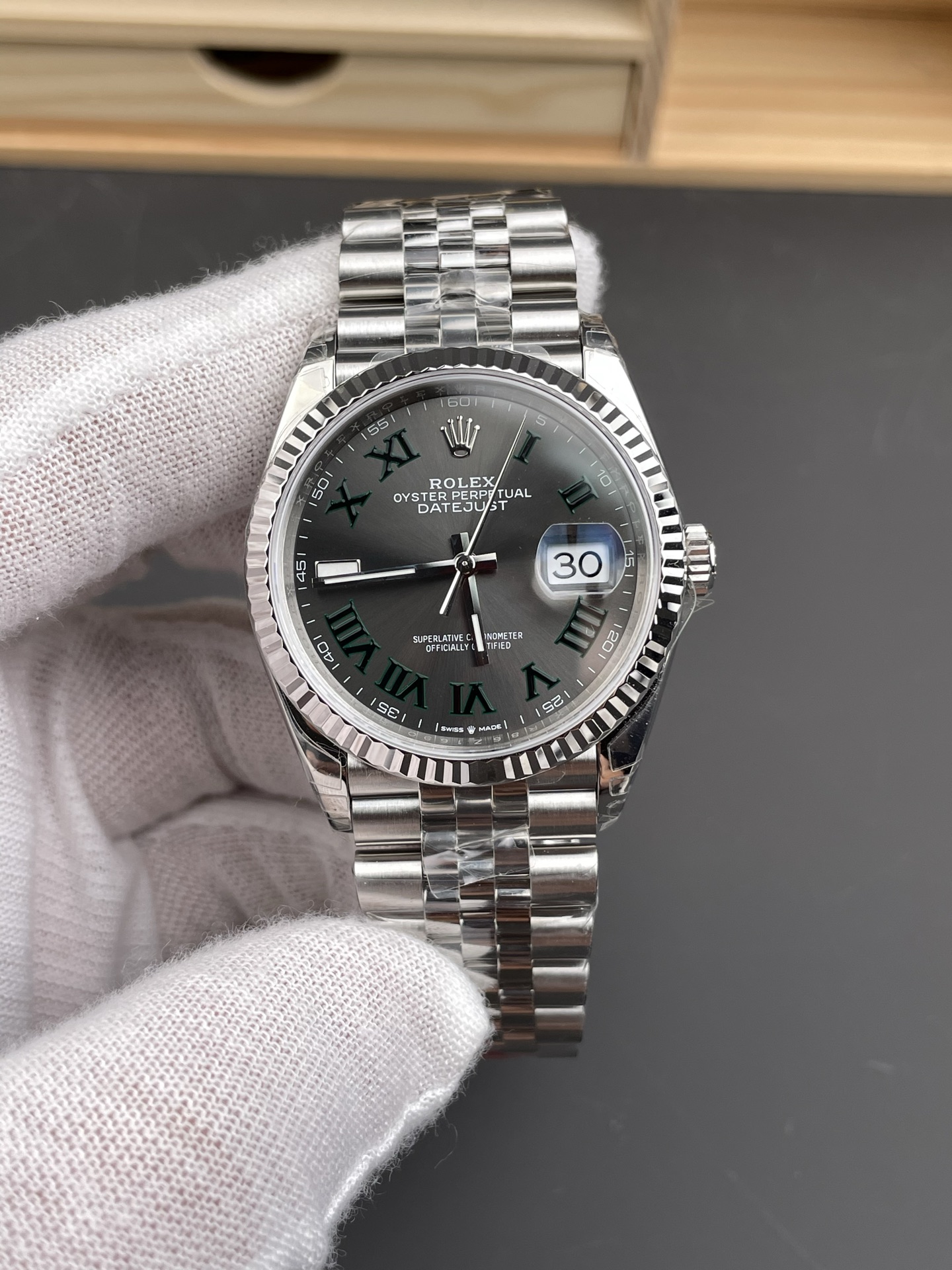 vsf-11540-9ea97060d7-i1751307162766_3589_0_0-1 VS Factory Rolex Datejust 36mm “Wimbledon” Dial Jubilee Bracelet (126234) 1:1 Super Clone – DD3235 Movement - Image 1