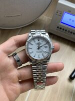 VS Factory Rolex Datejust 41mm Pure White Dial Fluted Bezel Jubilee Bracelet (126334) 1:1 Super Clone – DD3235 Movement