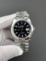 VS Factory Rolex Datejust 41mm Deep Black Dial Fluted Bezel Jubilee Bracelet (126334) 1:1 Super Clone – DD3235 Movement - Image 2