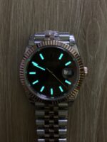 VS Factory Rolex Datejust 41mm Two-Tone Rose Gold Slate Black Fluted Motif Dial Jubilee Bracelet (126331) 1:1 Super Clone – DD3235 Movement - Image 6