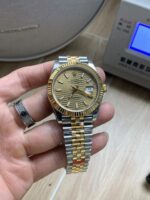 VS Factory Rolex Datejust 41mm Two-Tone Yellow Gold Fluted Motif Dial Jubilee Bracelet (126333) 1:1 Super Clone – DD3235 Movement