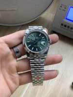 VS Factory Rolex Datejust 41mm Mint Green Sunburst Dial Smooth Bezel Jubilee Bracelet (126300) 1:1 Super Clone – DD3235 Movement