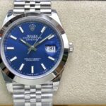 VS Factory Rolex Datejust 41mm Blue Sunburst Dial Smooth Bezel Jubilee Bracelet (126300) 1:1 Super Clone – DD3235 Movement