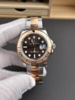 VS Factory Rolex Yacht-Master 40mm Two-Tone Rose Gold Chocolate Dial Rose Gold Bezel Oyster Bracelet (126621) 1:1 Super Clone – DD3235 Movement