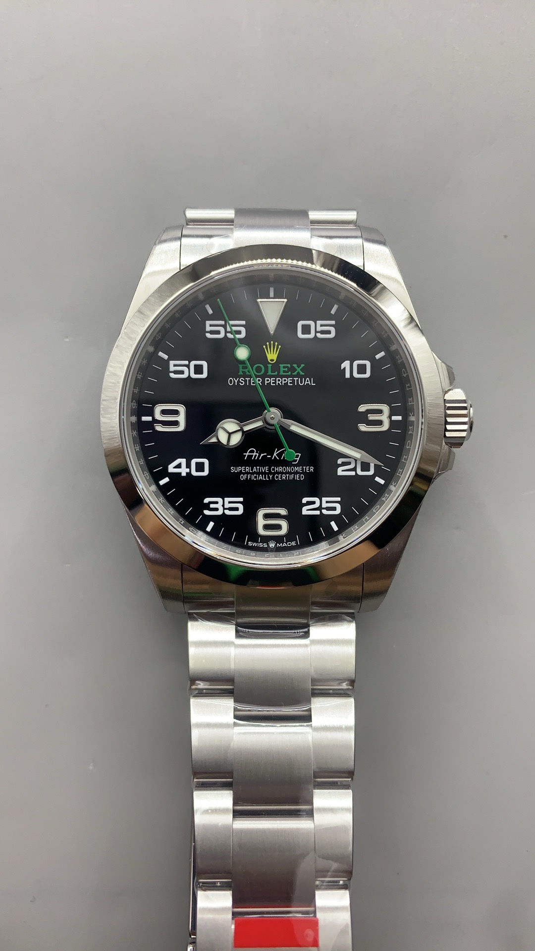 vsf-12764-8b027f1583-i1728401371_1966_8-1 VS Factory Rolex Air-King 40mm Black Dial Smooth Bezel Oyster Bracelet (126900) 1:1 Super Clone – DD3230 Movement - Image 1