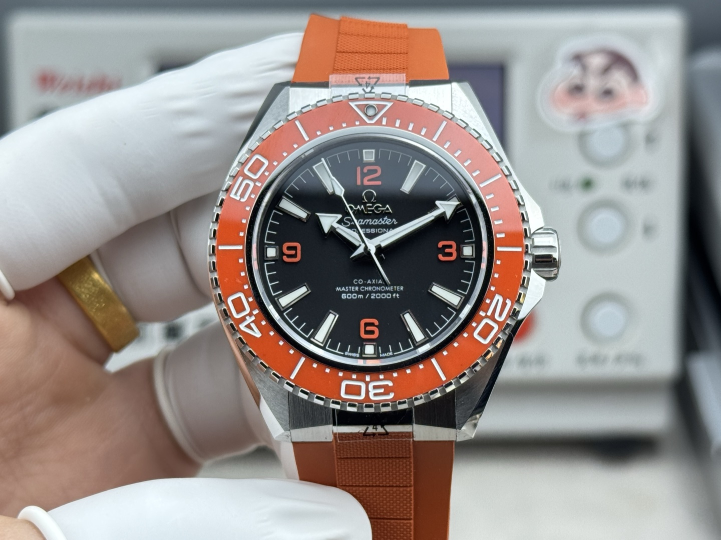 vsf-12904-8a7f7c97a5-cmp_i1770535805577_9513_0_0-1 VS Factory Omega Seamaster Planet Ocean 600M 43.5mm Black Dial Orange Ceramic Bezel Orange Rubber Strap (215.32.44.21.01.001) 1:1 Super Clone – DD8900 Movement - Image 1