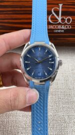 VS Factory Omega Seamaster Aqua Terra 150M 41mm Blue Dial Light Blue Rubber Strap (220.12.41.21.03.002) 1:1 Super Clone – DD8900 Movement