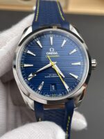 VS Factory Omega Seamaster Aqua Terra 150M 41mm Blue Dial Yellow Accents (220.12.41.21.03.001) 1:1 Super Clone – DD8900 Movement