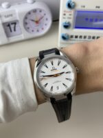 VS Factory Omega Seamaster Aqua Terra 150M 41mm White Dial Orange Rubber Strap (220.12.41.21.02.002) 1:1 Super Clone – DD8900 Movement - Image 3