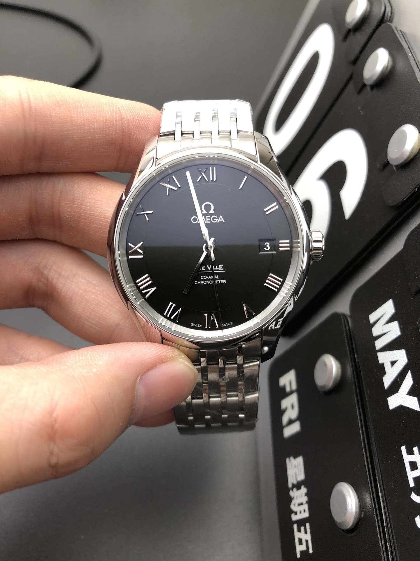 vsf-13924-2ab2ff9388-i1651775068_4722_0-1 VS Factory Omega De Ville Prestige 39.5mm Black Dial (424.10.40.20.01.001) 1:1 Super Clone – DD2500 Movement - Image 1