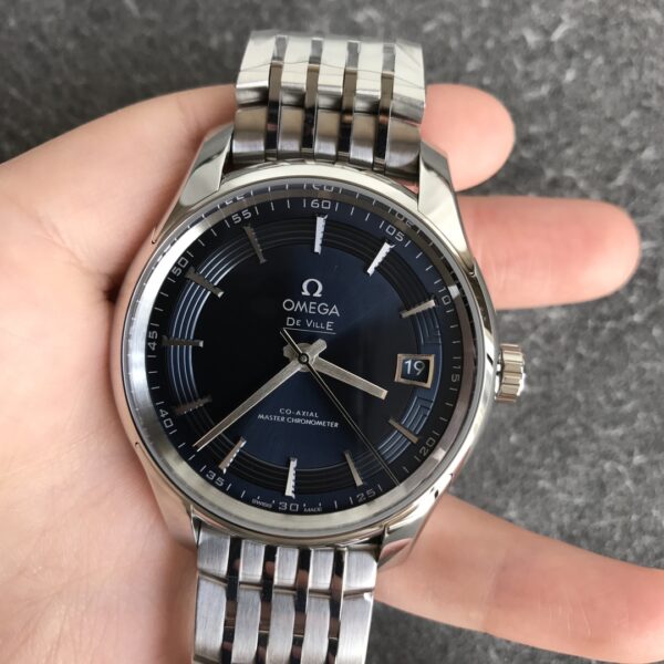 VS Factory Omega De Ville Hour Vision 41mm Blue Dial Steel Bracelet (433.10.41.21.03.001) 1:1 Super Clone -DD8900 Movement