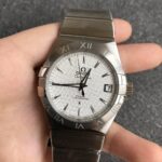 VS Factory Omega Constellation Co-Axial 38mm Silver Textured Dial (123.10.38.21.02.001) 1:1 Super Clone – DD8500 Movement