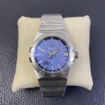 VS Factory Omega Constellation Co-Axial 38mm Blue Textured Dial (123.10.38.21.03.001) 1:1 Super Clone -DD8500 Movement