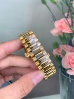 VS Factory Rolex Day-Date 40 Yellow Gold Black Baguette Diamond Dial (228238) V2 1:1 Super Clone – DD3255 Movement - Image 7