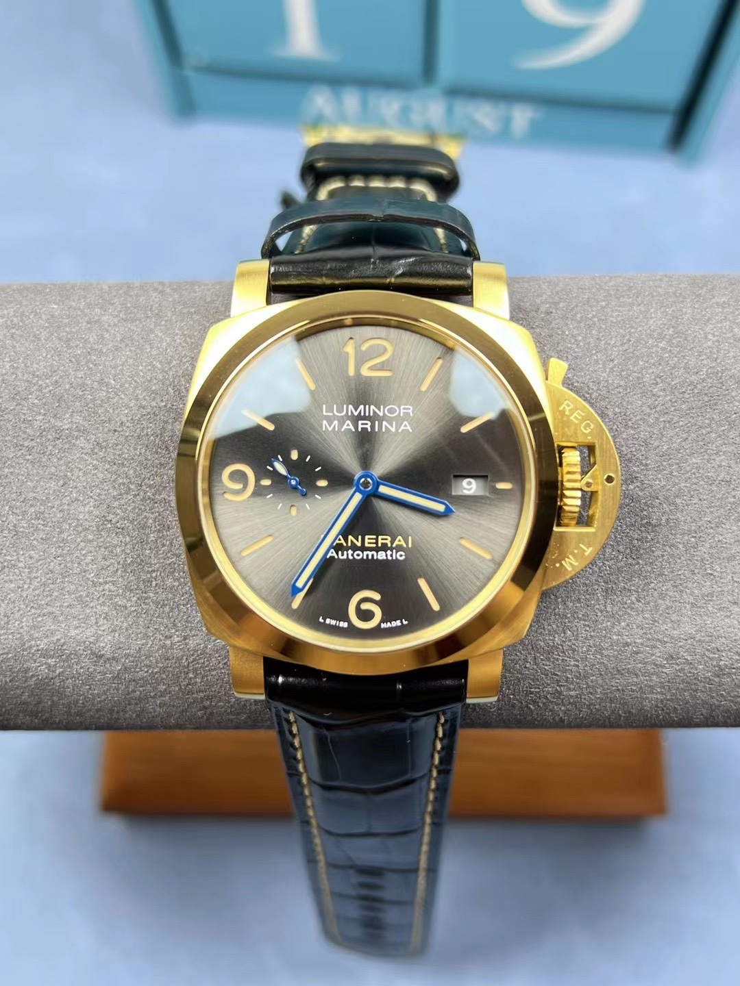 vsf-14931-df877081f2-i1663591118_4125_0-1 VS Factory Panerai Luminor Marina Goldtech™ “Grey/Blue Phantom” 44mm Custom Build – DDP.9010 Movement - Image 1
