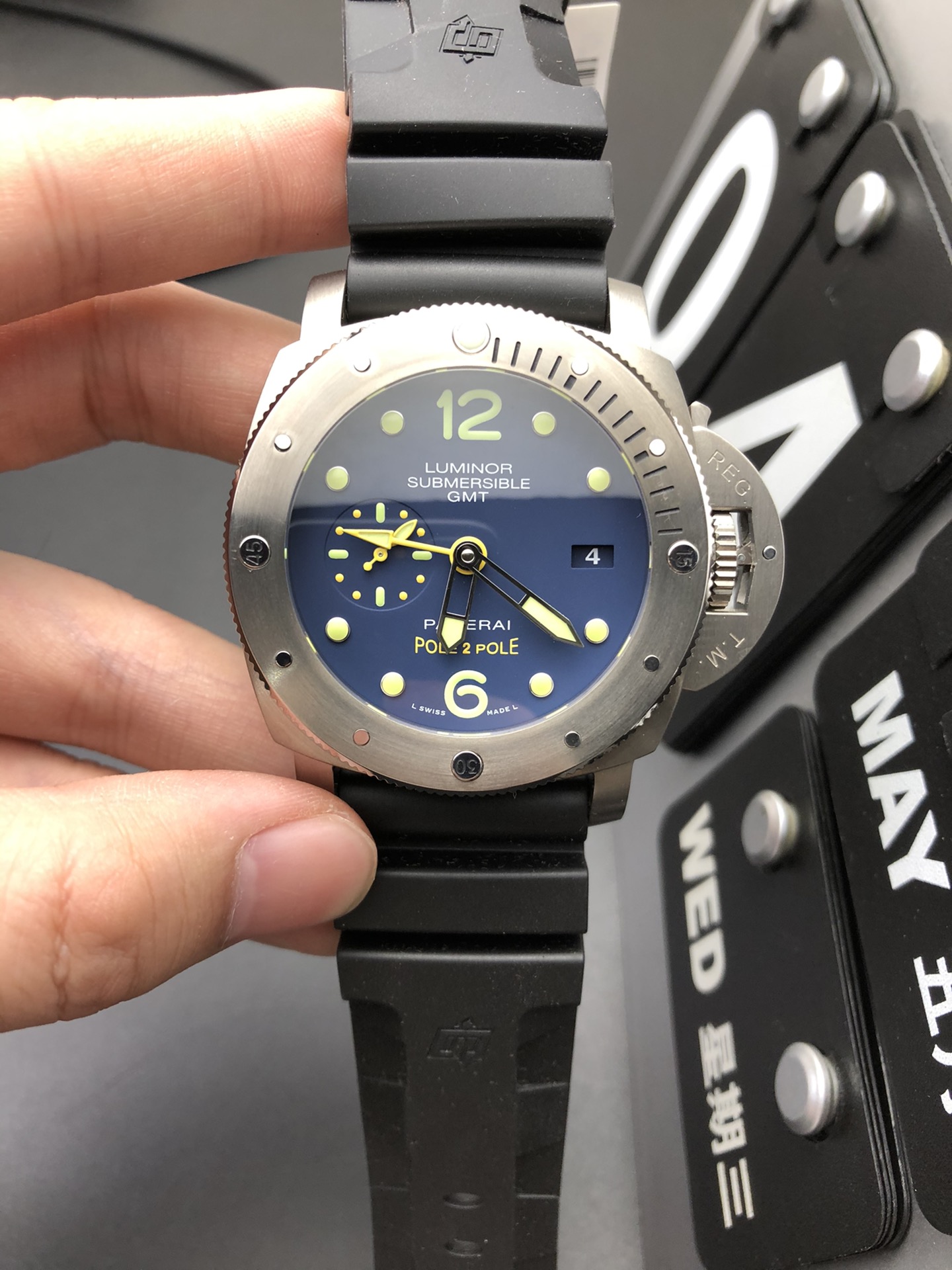 vsf-15080-c9e67654e5-i1651606738_5081_0-1 VS Factory Panerai Luminor Submersible GMT “Pole2Pole” 47mm PAM00719 1:1 Super Clone – DDP.9001 Movement - Image 1