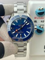 VS Factory Omega Seamaster Planet Ocean 600M GMT Blue Dial (215.30.44.22.03.001) 1:1 Super Clone – DD8906 Movement