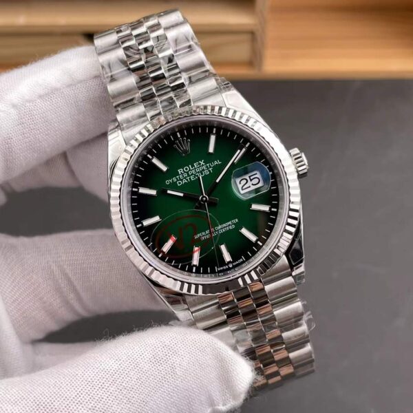 VS Factory Rolex Datejust 36 Gradient Green Dial (126234) 1:1 Super Clone – DD3235 Movement