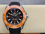 VS Factory Omega Seamaster Ultra Deep 45.5mm Orange Bezel Grey Dial (215.32.46.21.06.001) 1:1 Super Clone – DD8912 Movement