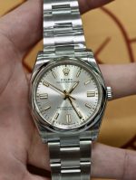 VS Factory Rolex Oyster Perpetual 36 Silver Dial Smooth Bezel Oyster Bracelet (126000) 1:1 Super Clone – DD3230 Movement - Image 2