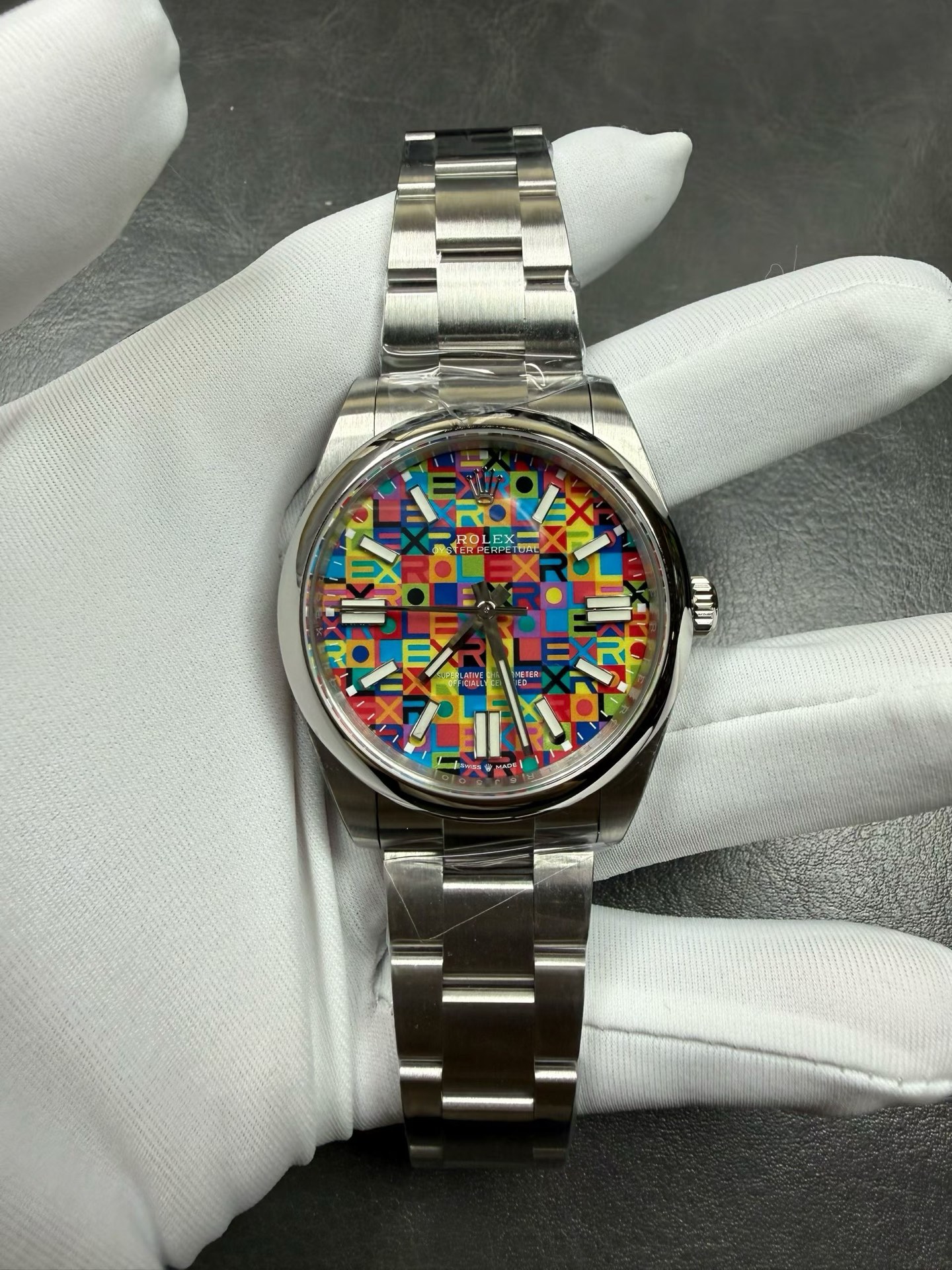 i1781178153019_6200_0_0-1 VS Factory Rolex Oyster Perpetual 41mm Multicolor Dial Smooth Bezel Oyster Bracelet(134300) 1:1 Super Clone – DD3230 Movement - Image 1